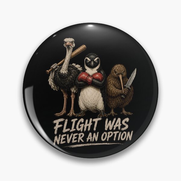 Item preview, Flight Was Not An Option T-Shirt, Funny Flightless Birds Humor designed and sold by THREE LITTLE BEANS.