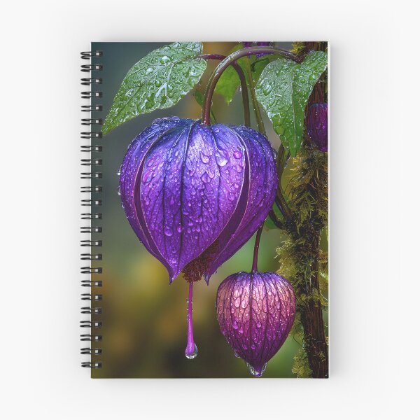 Item preview, Vibrant Purple Flower with Water Drops in Nature designed and sold by Artessie.