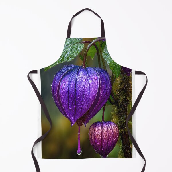 Item preview, Vibrant Purple Flower with Water Drops in Nature designed and sold by Artessie.