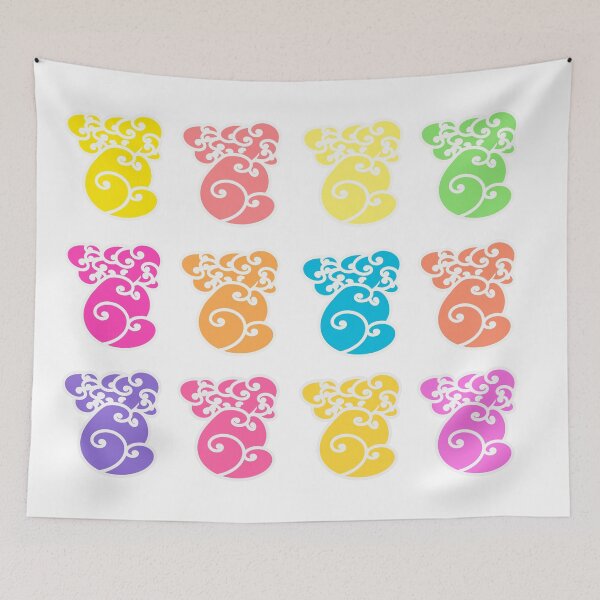 Item preview, Doodle Pattern Dolls 90s colors designed and sold by French Papyrus Studio.