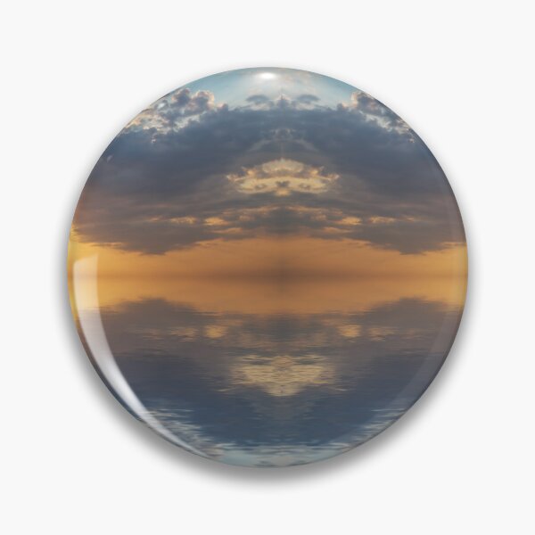 Item preview, Golden Sunset Water Mirror Symmetry designed and sold by SolutionsArt.