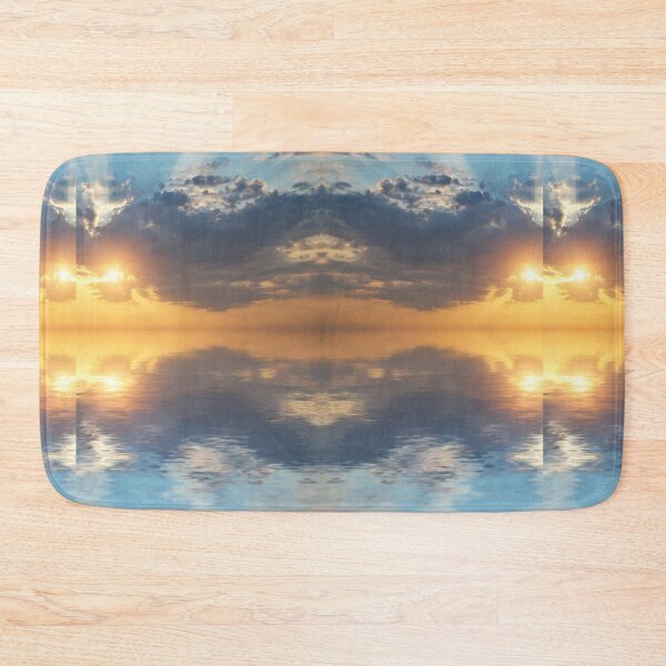 Item preview, Golden Sunset Water Mirror Symmetry designed and sold by SolutionsArt.