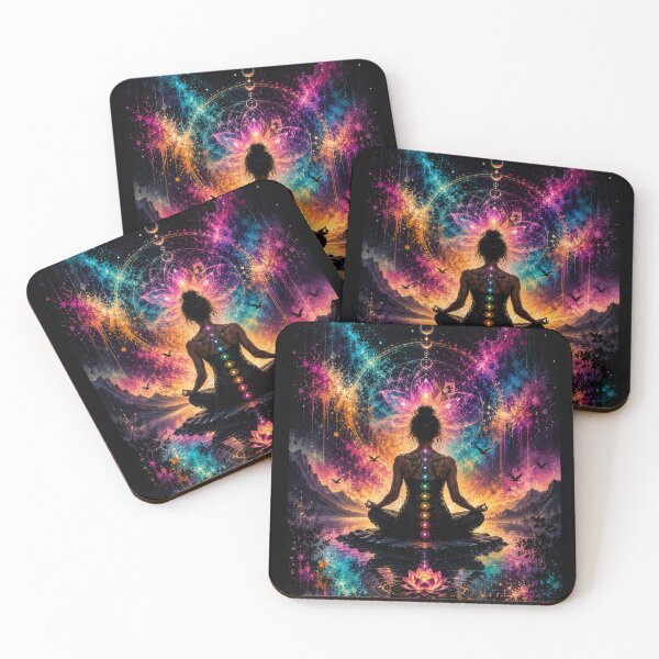 Item preview, Chakra meditation in the luminous lotus designed and sold by Personiq Kaleido.