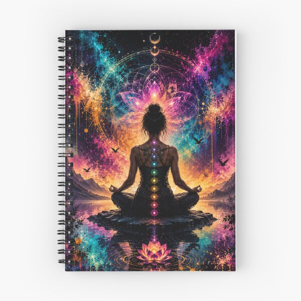 Item preview, Chakra meditation in the luminous lotus designed and sold by Personiq Kaleido.