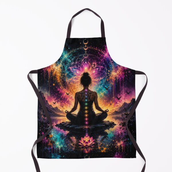Item preview, Chakra meditation in the luminous lotus designed and sold by Personiq Kaleido.