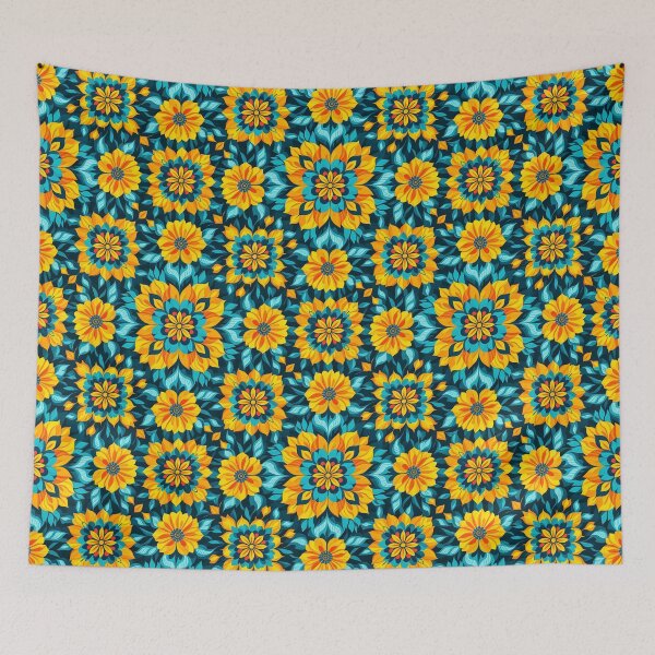 Item preview, Boho Floral Seamless Pattern in Vibrant Folk Style designed and sold by pASob-dESIGN.