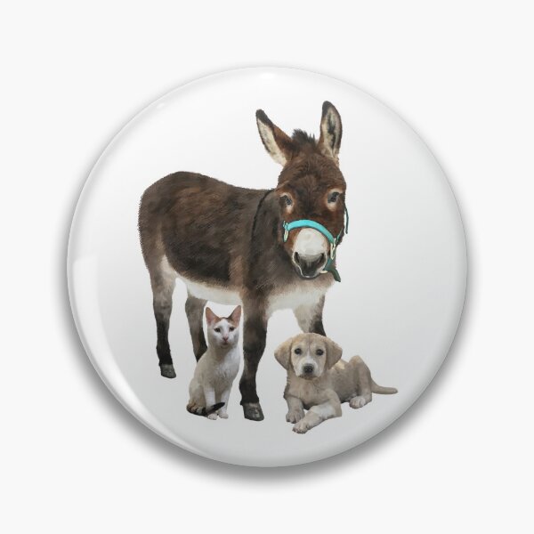 Item preview, Detailed illustration of a donkey dog cat All proceeds go to animal charities and rescues designed and sold by AnimalFriends1.