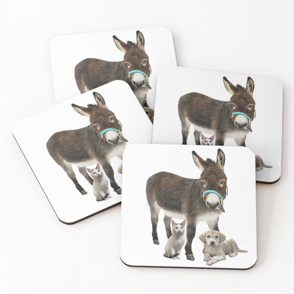 Item preview, Detailed illustration of a donkey dog cat All proceeds go to animal charities and rescues designed and sold by AnimalFriends1.
