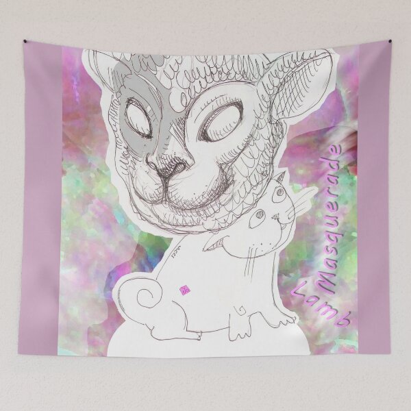 Item preview, Cat's Masquerade - Soul Of The Lamb (drawing by ACCI)  designed and sold by VanyssaGraphics.