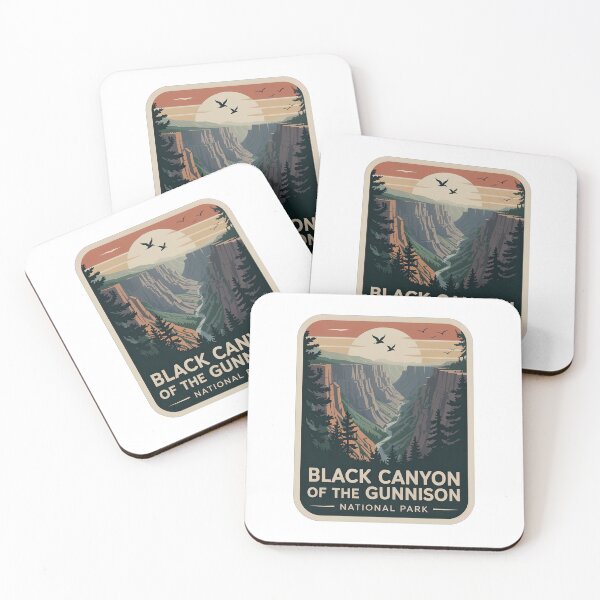 Item preview, Black Canyon of the Gunnison National Park Vintage Travel Badge designed and sold by Teelogic.