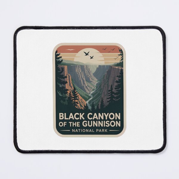 Item preview, Black Canyon of the Gunnison National Park Vintage Travel Badge designed and sold by Teelogic.