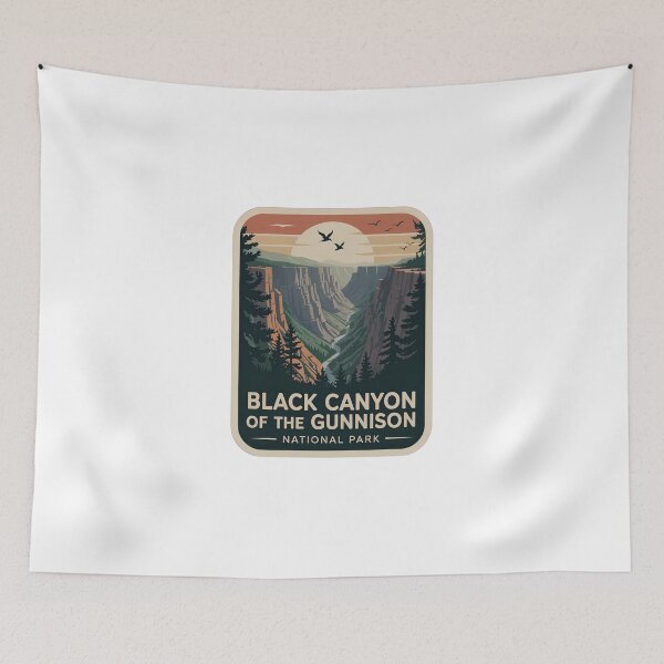 Item preview, Black Canyon of the Gunnison National Park Vintage Travel Badge designed and sold by Teelogic.