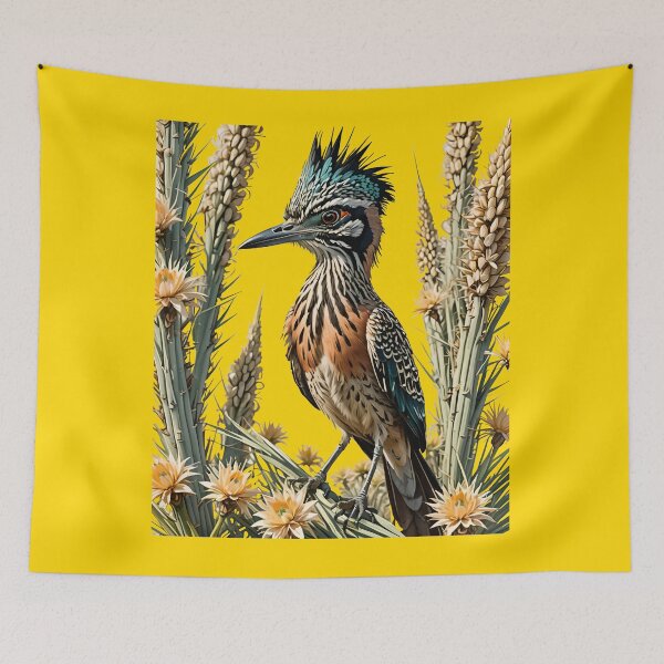 Item preview, Greater Roadrunner Surrounded By Yucca flower New Mexico State 1 designed and sold by taiche.