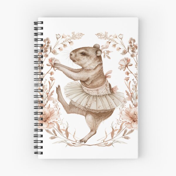 Item preview, Vintage Floral Ballet Capybara Elegant Dancer Sticker designed and sold by VectorForge.