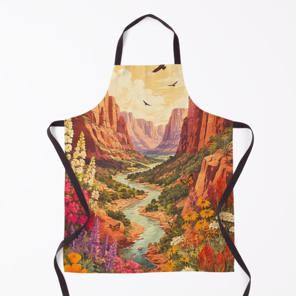 Item preview, Desert Canyon Wildflowers Rio - Southwest Landscape designed and sold by irfanshikh.