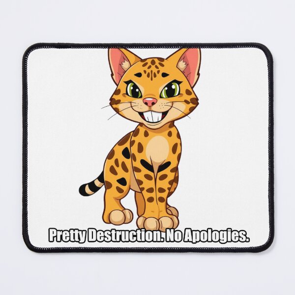 Item preview, Bengal Cat - Pretty Destruction No Apologies - Funny Bengal Gift designed and sold by pawdrops.