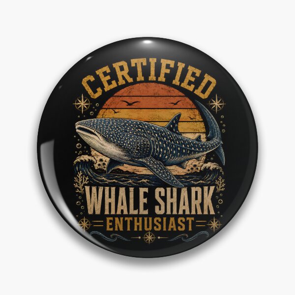 Item preview, Certified Whale Shark Enthusiast – Vintage Ocean Wildlife designed and sold by THREE LITTLE BEANS.