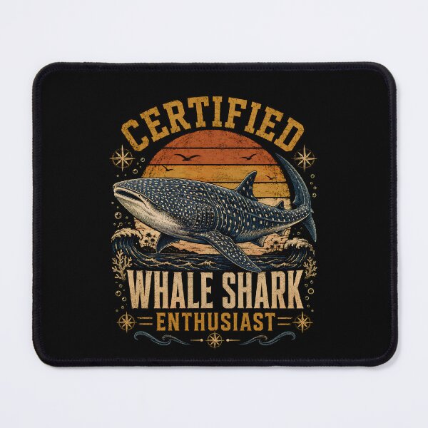 Item preview, Certified Whale Shark Enthusiast – Vintage Ocean Wildlife  designed and sold by THREE LITTLE BEANS.