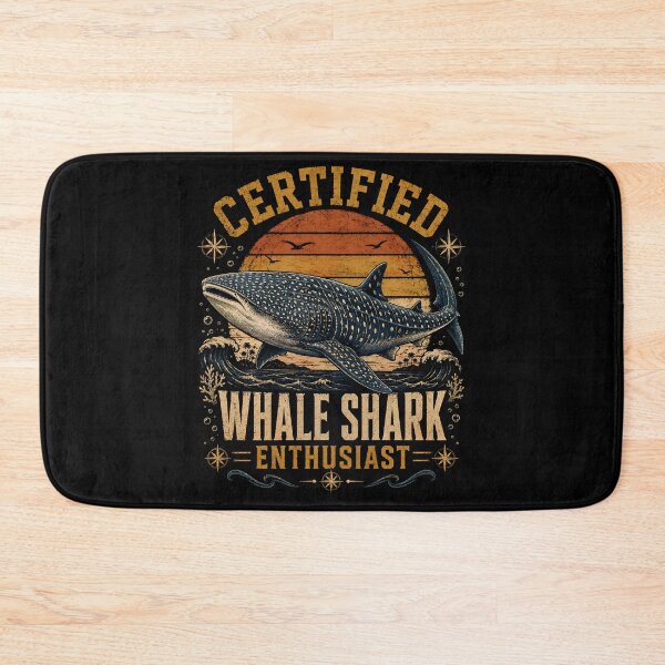 Item preview, Certified Whale Shark Enthusiast – Vintage Ocean Wildlife  designed and sold by THREE LITTLE BEANS.