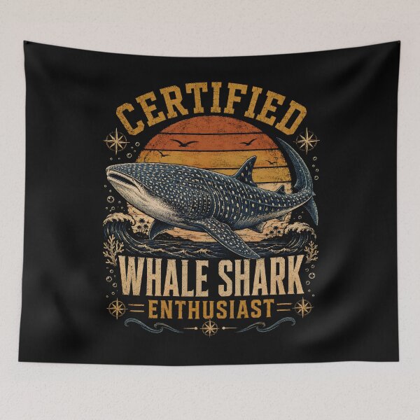 Item preview, Certified Whale Shark Enthusiast – Vintage Ocean Wildlife  designed and sold by THREE LITTLE BEANS.