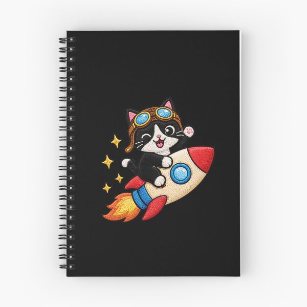 Item preview, Cat Riding Rocket designed and sold by ColorSplash123.