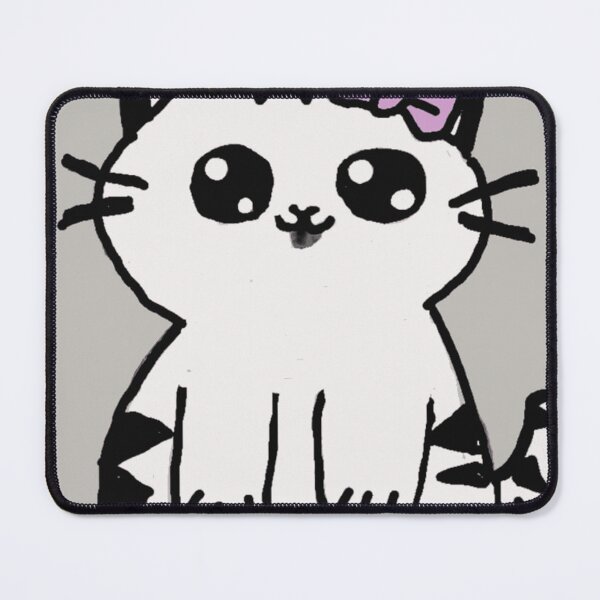 Item preview, Sweet Kitten with Lavender Bow designed and sold by FloraFaunaHub.