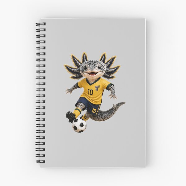 Item preview, Cute Australian Axolotl Soccer Player Mascot – Number 10 Football Fan Cartoon designed and sold by MonsoonInkX.