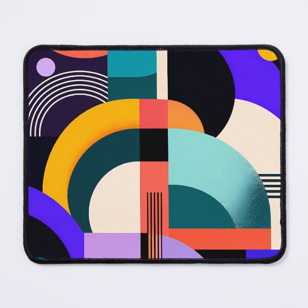 Item preview, Geometric Abstract Bauhaus Arches Colorful Modern Art designed and sold by Aureva Arts Shop.