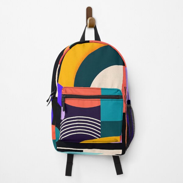 Item preview, Geometric Abstract Bauhaus Arches Colorful Modern Art designed and sold by Aureva Arts Shop.