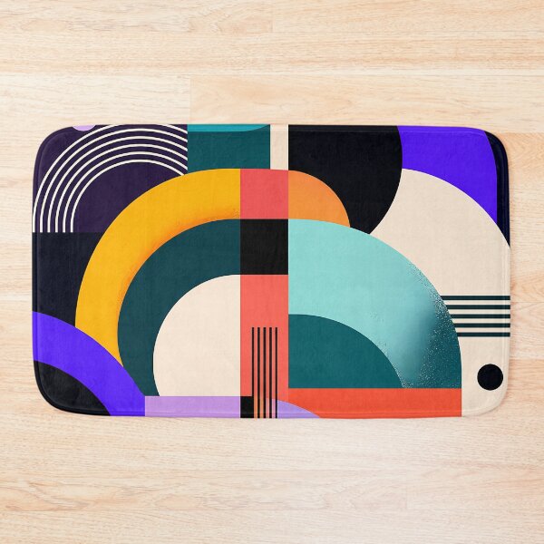 Item preview, Geometric Abstract Bauhaus Arches Colorful Modern Art designed and sold by Aureva Arts Shop.