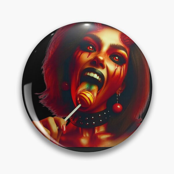 Item preview, Fiery Succubus Enjoying Sugary Treat designed and sold by Voodoo Store Paranormal Collections.