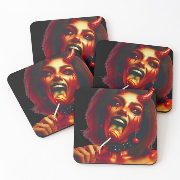 Item preview, Fiery Succubus Enjoying Sugary Treat designed and sold by Voodoo Store Paranormal Collections.