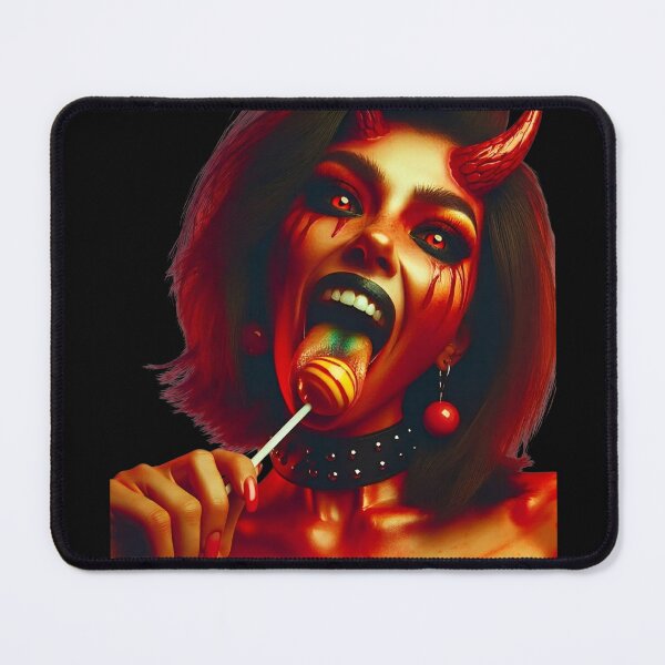 Item preview, Fiery Succubus Enjoying Sugary Treat designed and sold by Voodoo Store Paranormal Collections.