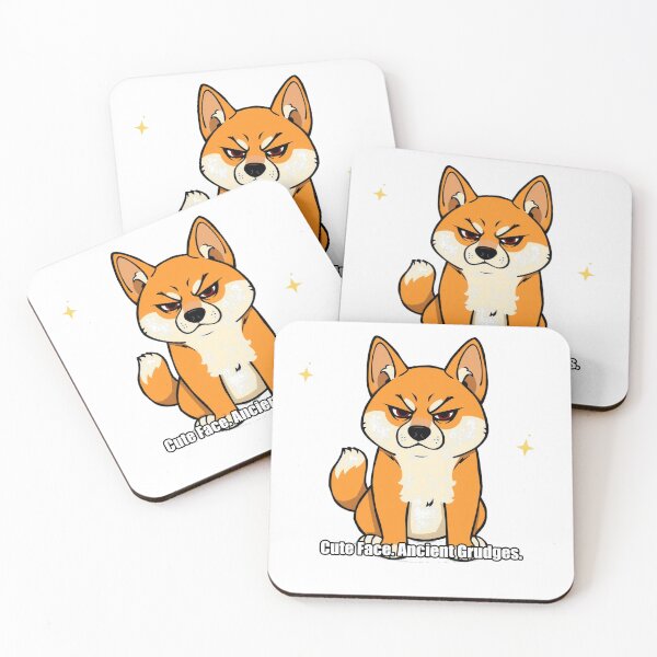 Item preview, Shiba Inu - Cute Face Ancient Grudges - Funny Shiba Gift designed and sold by pawdrops.