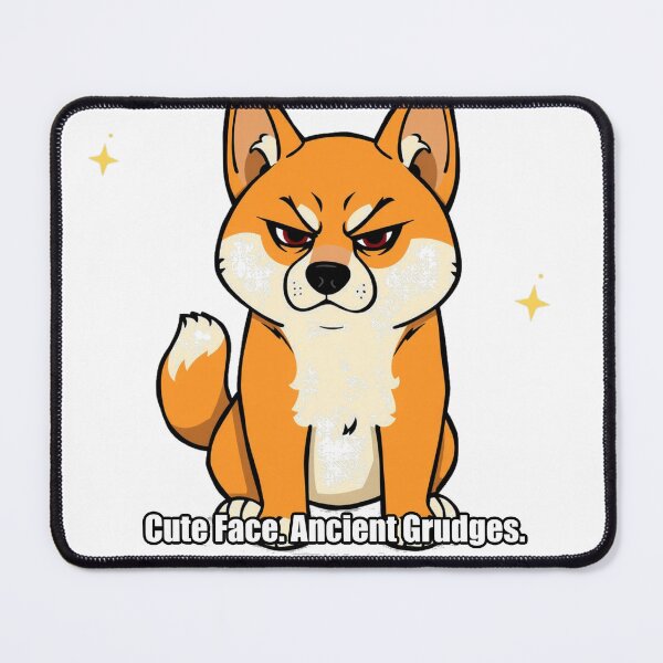 Item preview, Shiba Inu - Cute Face Ancient Grudges - Funny Shiba Gift designed and sold by pawdrops.
