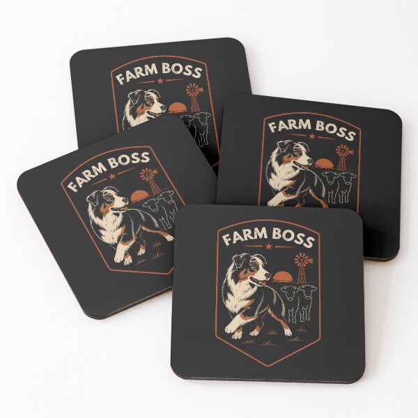 Item preview, Farm Boss Australian Shepherd Vintage Ranch Dog Western Graphic designed and sold by RusticMeadow.