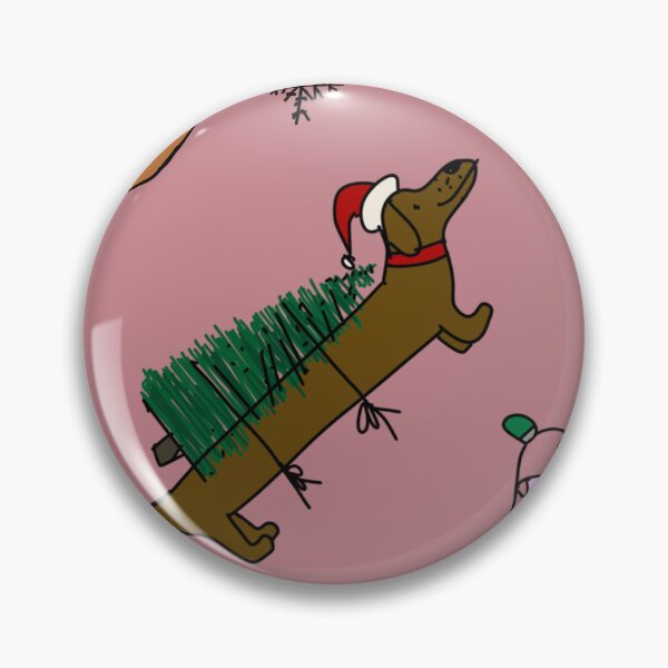 Item preview, Christmas Dachshund with Hot Cocoa and Christmas Lights pattern designed and sold by Studio Pico.