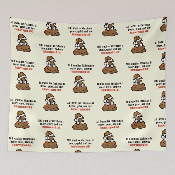 Item preview, Festive and Full of It - Funny Santa Hat poop designed and sold by CuteCartoon.
