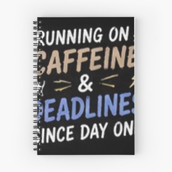 Item preview, Running on Caffeine and Deadlines Funny Class of 2027 designed and sold by houseoflushella.