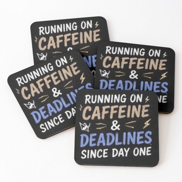 Item preview, Running on Caffeine and Deadlines Funny Class of 2027 designed and sold by houseoflushella.