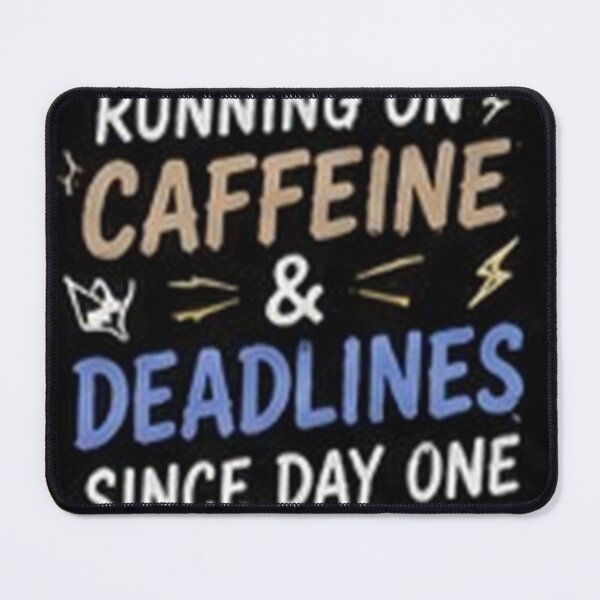 Item preview, Running on Caffeine and Deadlines Funny Class of 2027 designed and sold by houseoflushella.