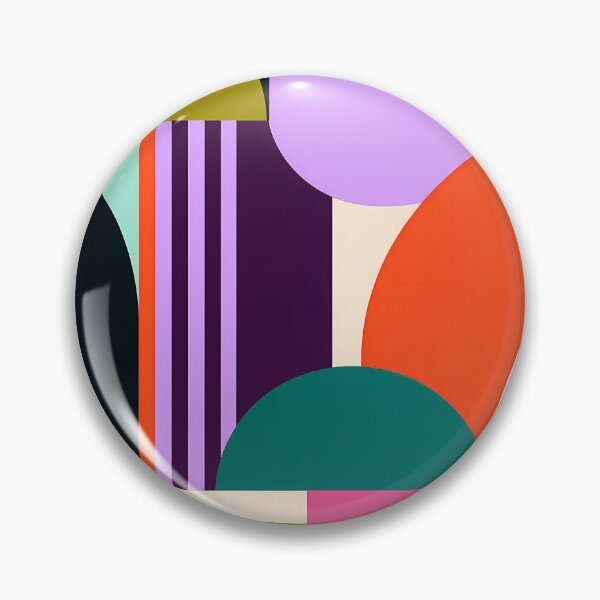 Item preview, Retro Geometric Abstract Shapes Colorful Mid Century Art designed and sold by Aureva Arts Shop.