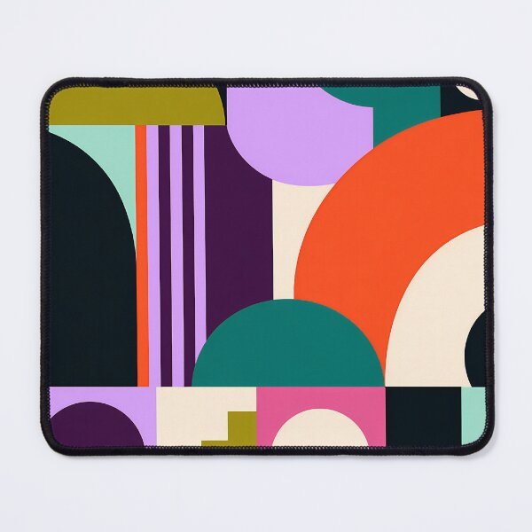 Item preview, Retro Geometric Abstract Shapes Colorful Mid Century Art designed and sold by Aureva Arts Shop.
