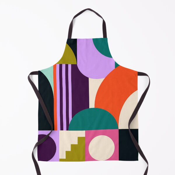 Item preview, Retro Geometric Abstract Shapes Colorful Mid Century Art designed and sold by Aureva Arts Shop.