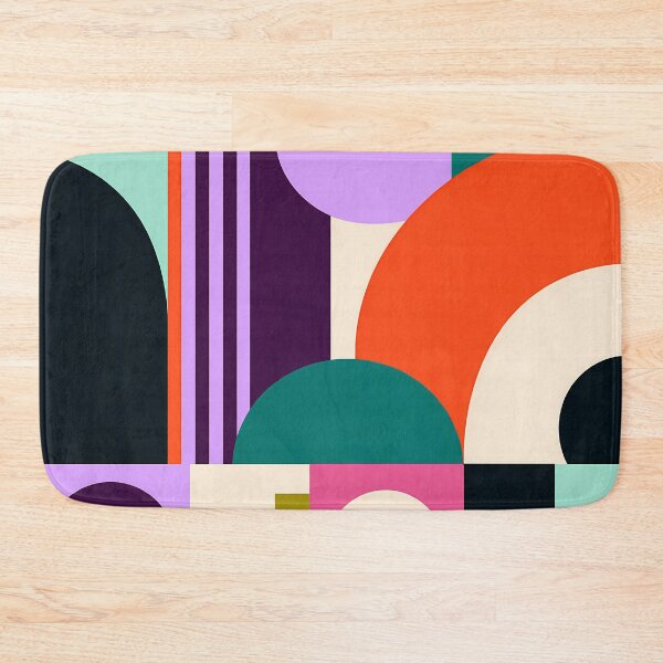 Item preview, Retro Geometric Abstract Shapes Colorful Mid Century Art designed and sold by Aureva Arts Shop.