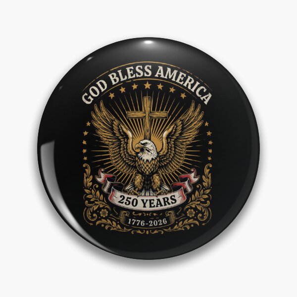 Item preview, God Bless America Eagle Cross 250 Years 1776-2026 Patriotic Semiquincentennial V14 designed and sold by DarylWelsh2024.