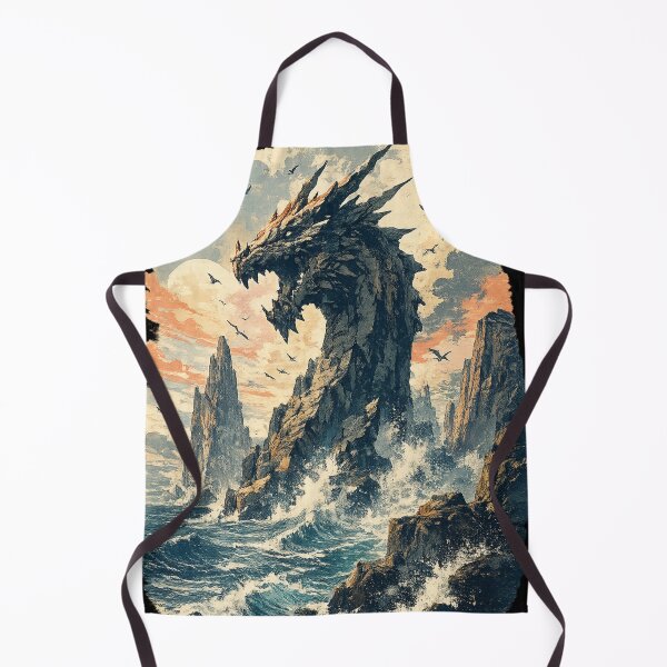 Item preview, Fantasy Sea Stack Dragon Rock - Mythical Coastal  designed and sold by irfanshikh.