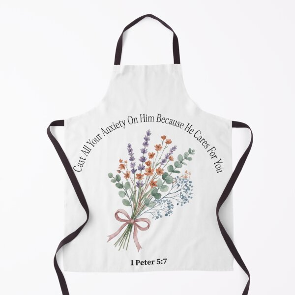 Item preview, 1 Peter 5-7 Cast All Your Anxiety On Him Christian Floral Art designed and sold by Kayshies8120.