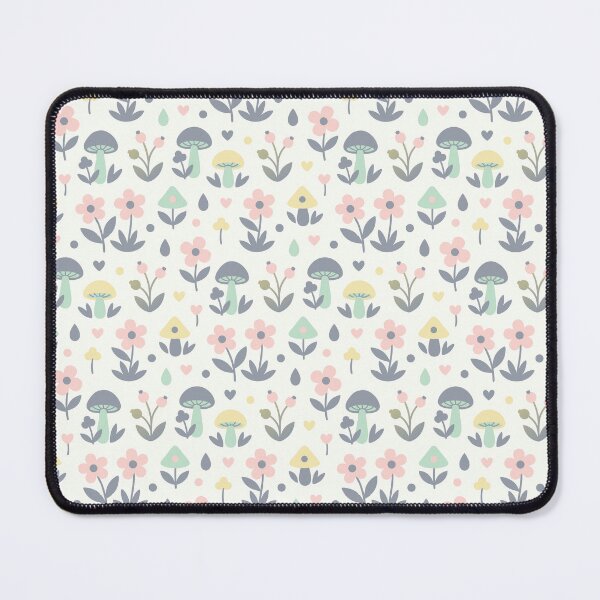 Item preview, Pastel Woodland Floral Pattern | Cute Mushroom & Flower Design designed and sold by Mellowtint Studio.