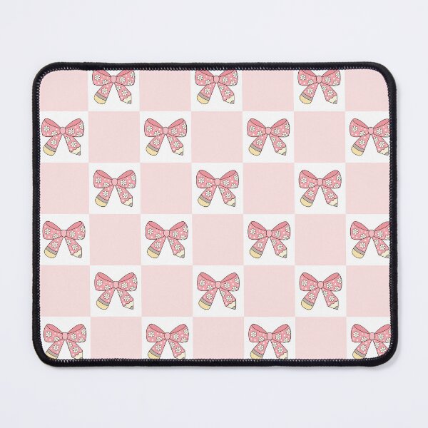 Item preview, Coquette Pencil Bow - Checkered Background designed and sold by Julza Art.